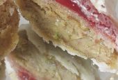 Samsa fondant pistache framboise