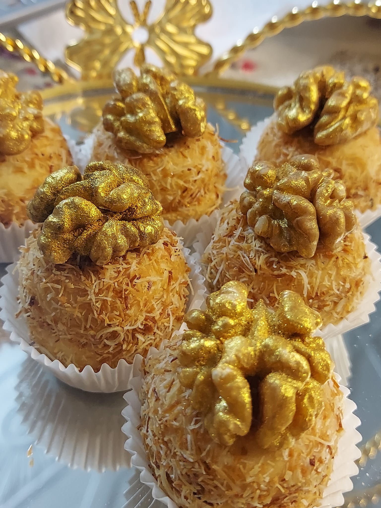 Bombe kounafa Noix caramel