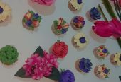 Bouquet cupcake en fleurs