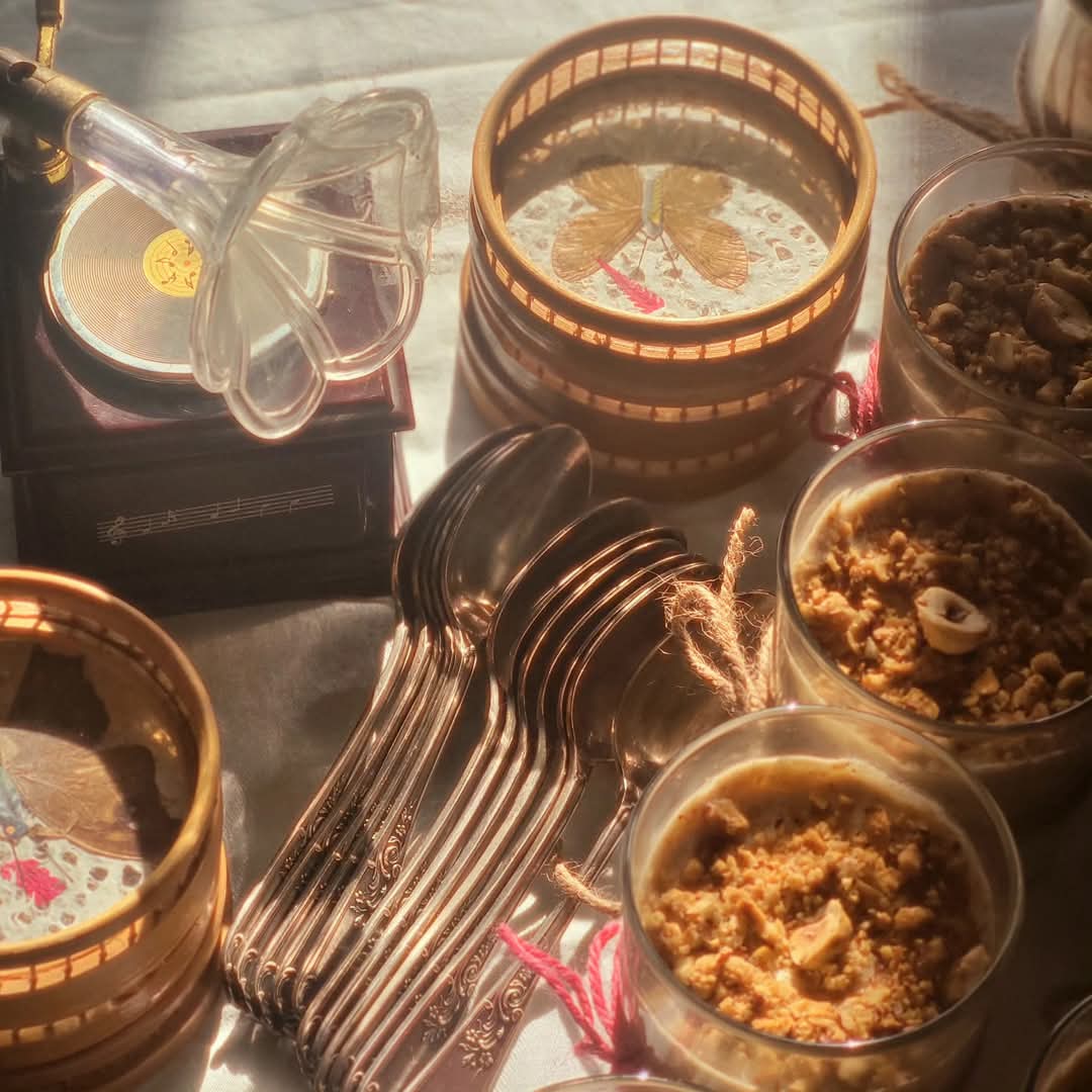 Verrine noisette